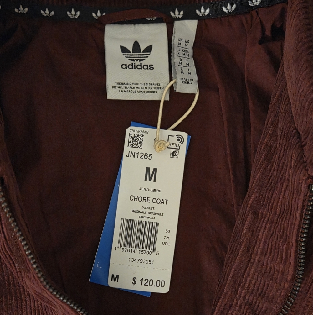 ADIDAS COURDUROY CHORE JACKET - Picture 4 of 9
